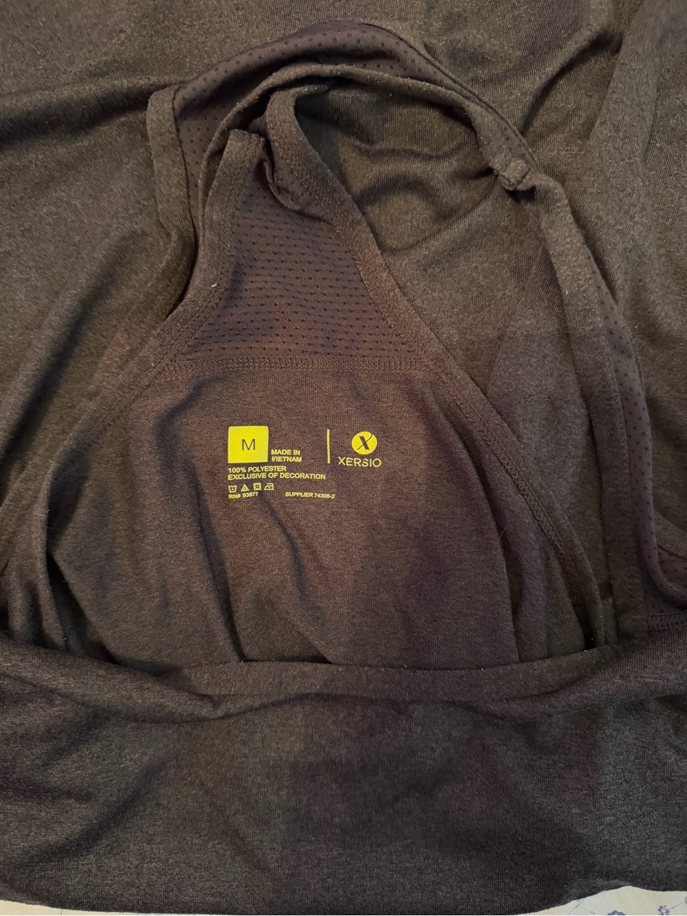 Xersion Black Racerback Tank Top - Picture 3 of 3